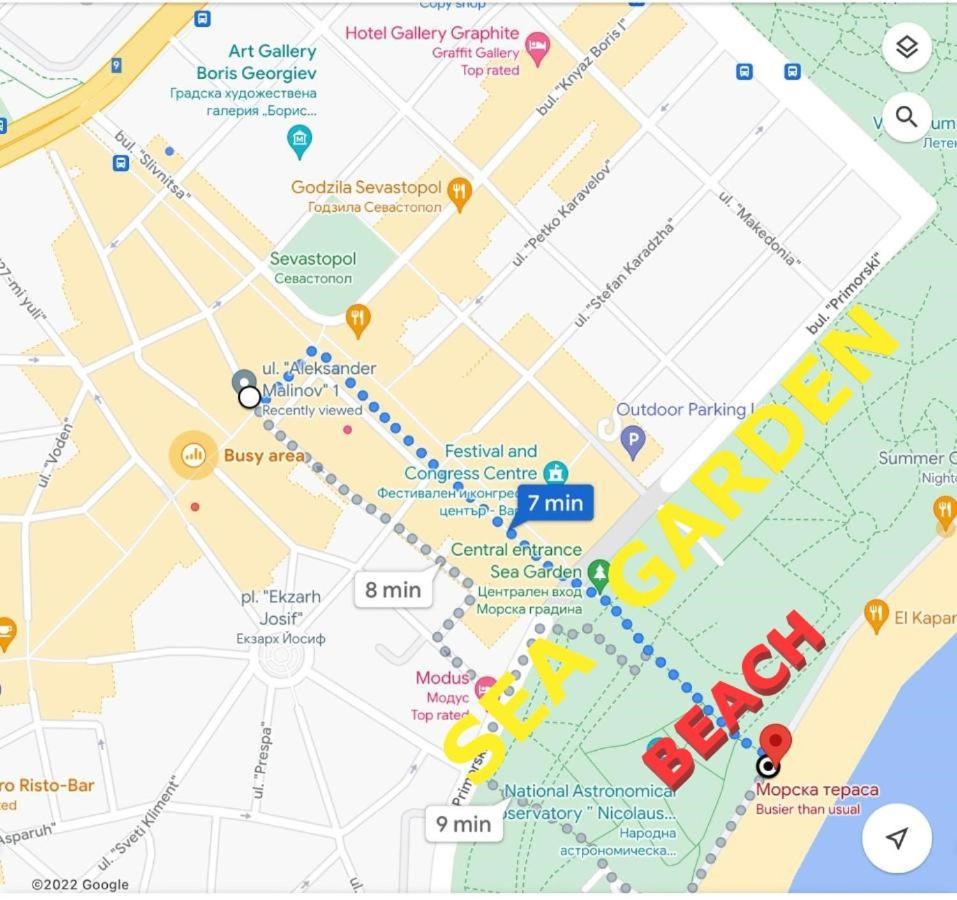 City-Centre Studio 2 瓦爾納 外观 照片